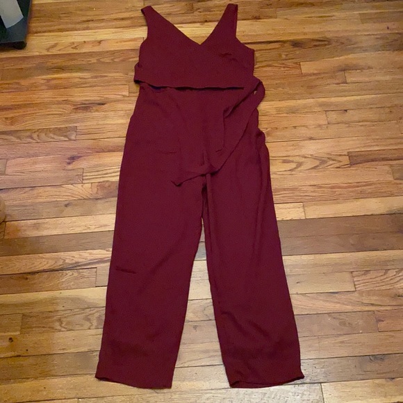 Dark red jumpsuit - Picture 1 of 3